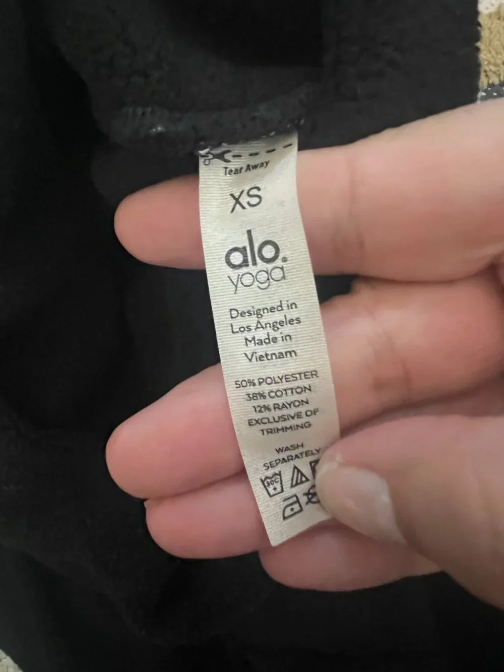 Alo xs‎ black sweater